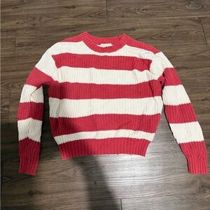 American Eagle Sweater Red/White Striped
